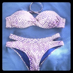 Aeropostale Cheeky Bandeau Bikini Set